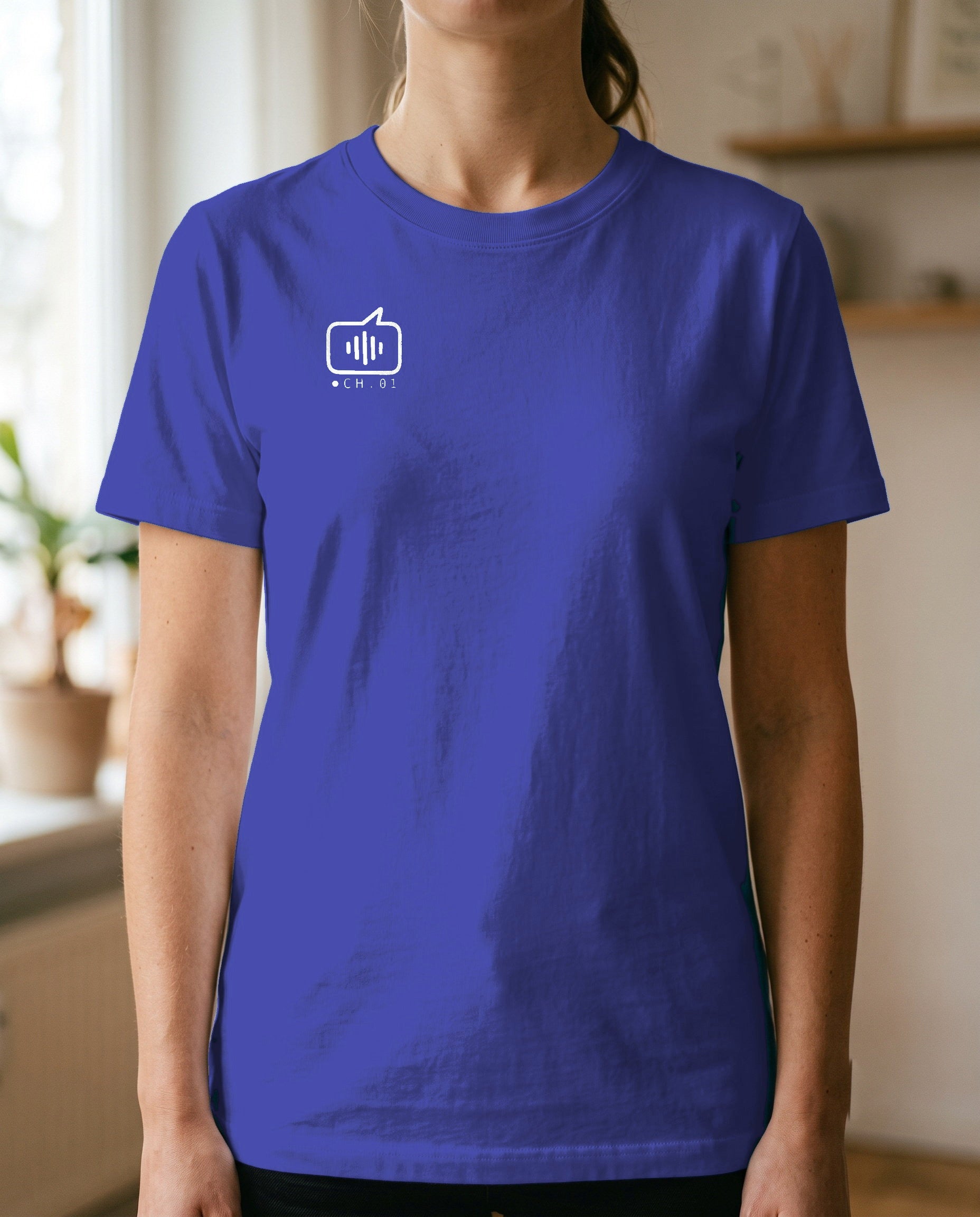 T-shirt Stay Calmo CH.01 — Modello B, Donna