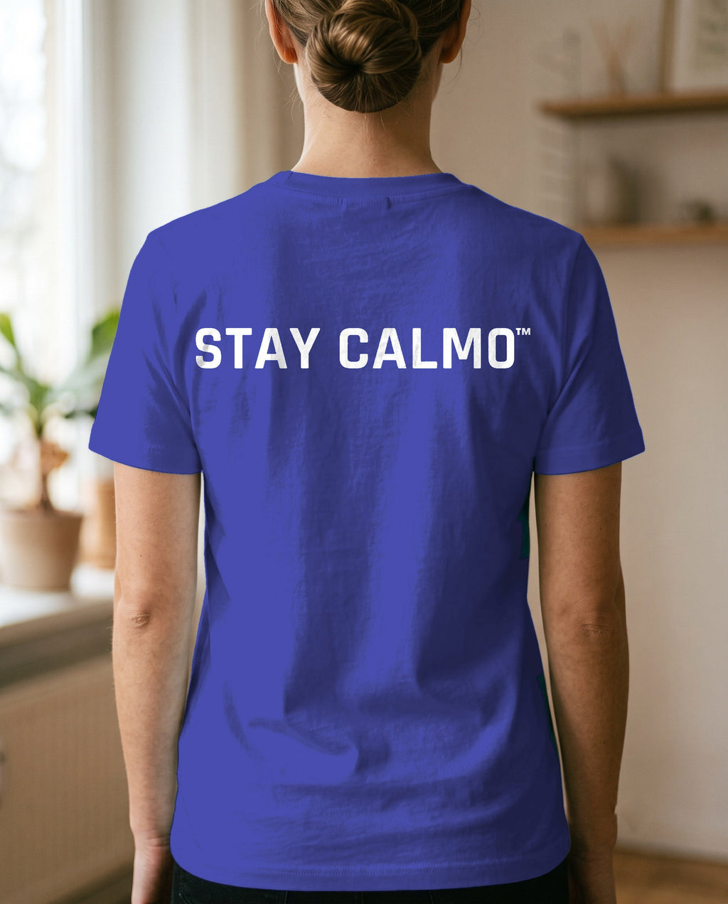 T-shirt Stay Calmo CH.01 — Modello B, Donna