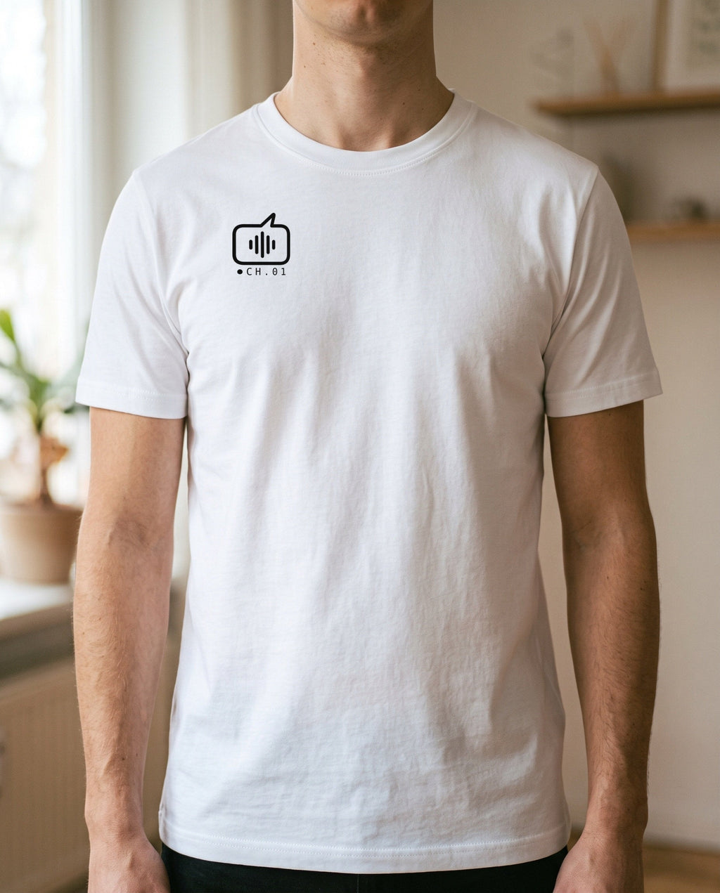 T-shirt Stay Calmo CH.01 — Modello B, Uomo